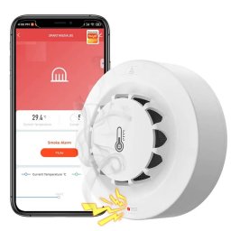 WiFi Пожароизвестителен Датчик за Дим със Сензор за Температура и Влажност