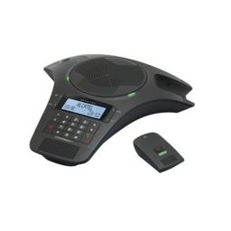 Конферентна станция Alcatel Conference 1500, черно-бял LCD дисплей, 1 аналогова линия, вътрешен/външен обхват 300/50м, трансфер на разговори, бутон "mute"