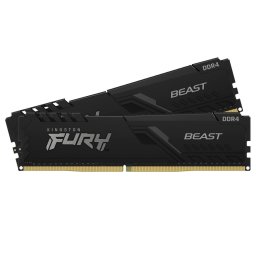 Памет 32GB (2x16GB) DDR4 3200MT/s, Kingston FURY Beast (KF432C16BBK2/32), 1.35V