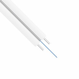 Оптичен кабел DeTech, FTTH, 1х влакно, 2000м, Indoor, бял