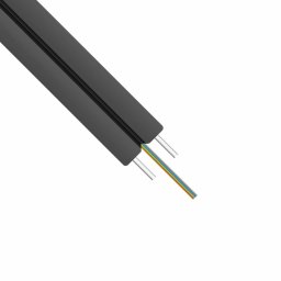 Оптичен кабел DeTech, FTTH, 4х влакна, 2000м, Indoor, черен