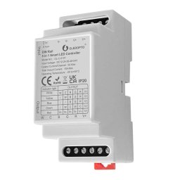 5 в 1 DIN Шина Смарт Контролер за LED Лента RGB/RGBW/RGBCCT/CCT/Dim
