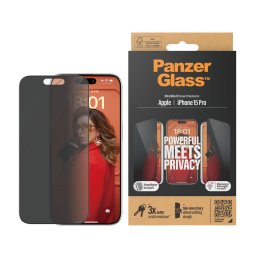 Стъклен протектор PanzerGlass за Apple iPhone 15 Pro UWF Privacy wA