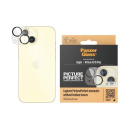 Стъклен протектор за камера PanzerGlass PicturePerfect Plate за Apple iPhone 15/15 plus - Черен