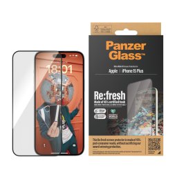 Стъклен протектор PanzerGlass за Apple iPhone 15 Plus Recycled Glass UWF wA