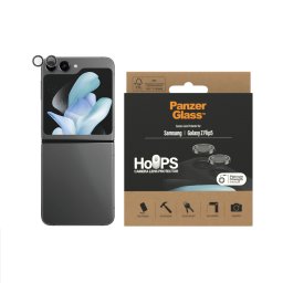 Стъклен протектор за камера PanzerGlass Hoops за Samsung Z Flip 5 - Черен