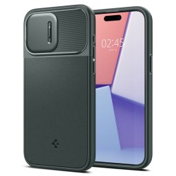 Гръб Spigen Optik Armor MagSafe за iPhone 15 Pro Max - Зелен