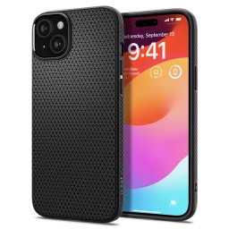Гръб Spigen Liquid Air за iPhone 15 - Черен