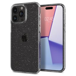 Гръб Spigen Liquid Crystal Glitter за iPhone 15 Pro - Прозрачен