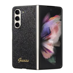 Калъф Guess PC/TPU Glitter Flakes Metal Logo Case за Samsung Galaxy Z Fold 5 - Черен