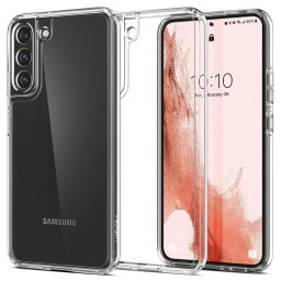 Калъф Spigen Ultra Hybrid за Samsung Galaxy S22 - Прозрачен