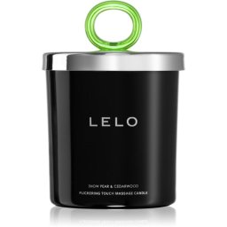 Lelo Flickering Touch Massage Candle свещ за масаж Snow Pear & Cedarwood 150 гр.