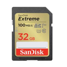 SanDisk Extreme 32GB SDXC, UHS-I, Class 10, U3, V30, 100MB/s