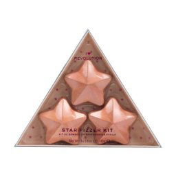 I Heart Revolution Star Bath Fizzer Kit подаръчен комплект: разтворими таблетки пяна за вана с форма на звезда 3 бр x 40 g