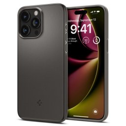 Гръб Spigen Thin Fit за iPhone 15 Pro Max - Тъмно сив
