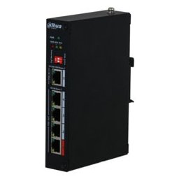 PoE инжектор Dahua PFT1500, PoE 802.3af, 4x LAN (RJ-45), 1x LAN PoE, 90W