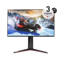 LG 27GP95RP-B, 27", UltraGear Nano IPS 1ms, AG, UHD 4K (3840x2160), 144Hz (up to 160 Hz), HDR 600, 1000:1, 400cd/m2, DCI-P3 98%, USB3.0 (1up/2down), 4K and VRR Up to 120Hz, AMD Free-sync, NVIDIA G-Sync, HDMI 2.1, DP, Height Adjustable, Pivot, Tilt,