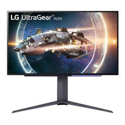 LG 27GR95QE-B 26.5", UltraGear OLED 0.03ms (GtG), AG, QHD (2560x1440), 240Hz, HDR10, 1500000:1, 1000cd/m2, DCI-P3 98.5%, USB3.0 (1up/2down), VRR, AMD Free-sync, NVIDIA G-Sync, HDMI, DP, Height Adjustable, Pivot, Tilt, Swive, Headphone Out, Black