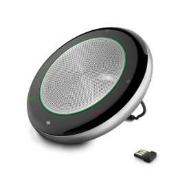 Конферентен говорител Yealink CP700, 5W, многопосочен микрофон, включен донгъл за Bluetooth, USB, 3.5mm жак, обхват до 30м, черен