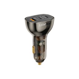 Зарядно за кола 12V ProMate TRANSDRIVE-80W, PD, QC 3.0, Dual Type-C, USB - Черно