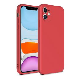 Гръб Liquid Silicone TPU за Huawei P40 Lite E - Червен