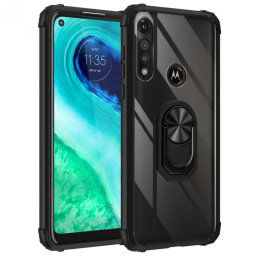 Гръб Military ring за Motorola Moto E7 - Черен