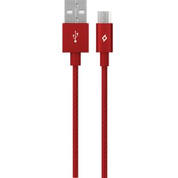 Кабел AlumiCable Micro USB Charge/Data Cable, Червен