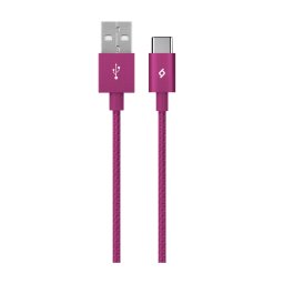 Кабел AlumiCable Type C 2.0 Charge/Data Cable - Розов