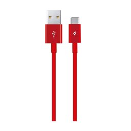 Кабел AlumiCable Type C 2.0 Charge/Data Cable - Червен