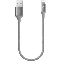Кабел ttec AlumiCable Ligthning USB Charge / Data Mini Cable , 30cm , Space Gray