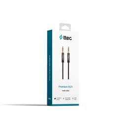 Кабел ttec Sterio Premium Aux Cable 3.5mm, 1 mt