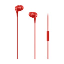Слушалки Pop In-Ear Headphones with Microphone, 3.5mm - Червени