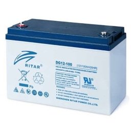 Акумулаторна батерия Ritar Power DG12-100, 12V, 100Ah, GEL, F12/M8 конектори