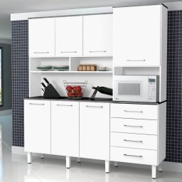 ARMARIO DE COZINHA QUEEN 7 PORTAS 4 GAVETAS 1,72m