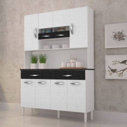 ARMARIO DE COZINHA PARIS 8 PORTAS 2 GAVETAS 1,22m