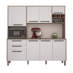 ARMARIO DE COZINHA PREMIER LUX 8 PORTAS 2 GAVETAS 1,80m
