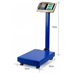 BALANÇA DE COLUNA 150KG COM BATERIA PLATAFORMA VISOR DIGITAL - ZTECH