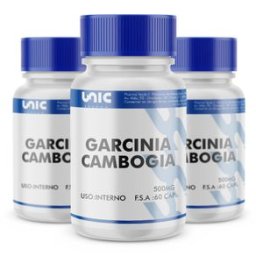 Kit 3 Frascos de Garcinia cambogia 500mg 60caps