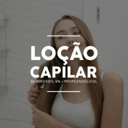 Kit 3x Minoxidil 5% Loção Capilar com Propilenoglicol 60ml