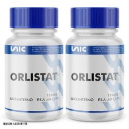Kit 2 Orlistate 120mg (60 Cápsulas cada)