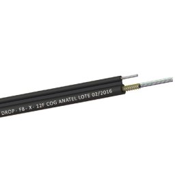 CABO FIBRA OPTICA 2FO CFOA SM DROP FTTH AUTOSUSTENTAVEL - 300m