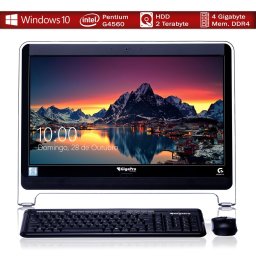 PC ALL IN ONE INTEL PENTIUM 4GB RAM HD 2TB LED MONITOR 21 FULL HD
