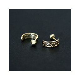 Brinco de Ouro 18k Forever Trio Vazado