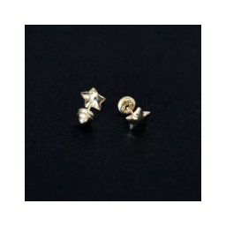 Brinco de Ouro 18k Mini Estrela
