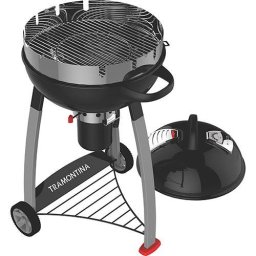 CHURRASQUEIRA A CARVAO TRAMONTINA DE RODINHAS EM ACO ESMALTADO