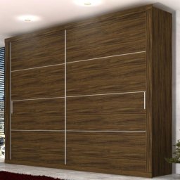 GUARDA-ROUPA COM 2 ESPELHOS 2 PORTAS DE CORRER ALTA PINTURA