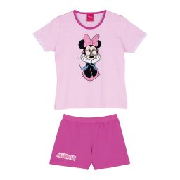 Pijama Feminino Infantil Lupo Rosa com Personagem Minnie