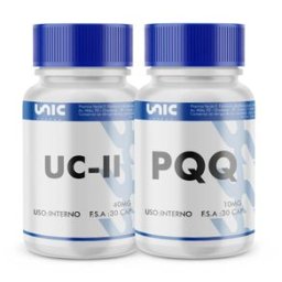 Kit colageno tipo 2 (UC2) 30caps + pqq (Pirroloquinolina quinona) 10mg 30Caps