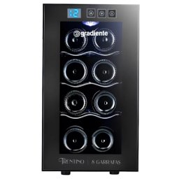 Adega Climatizada Gradiente 8 Garrafas 50W Painel Touch
