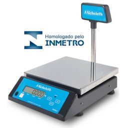 BALANCA MICHELETTI 3KG/05G BATERIA BASE 18X25 c/ VISOR E COLUNA (INMETRO)
